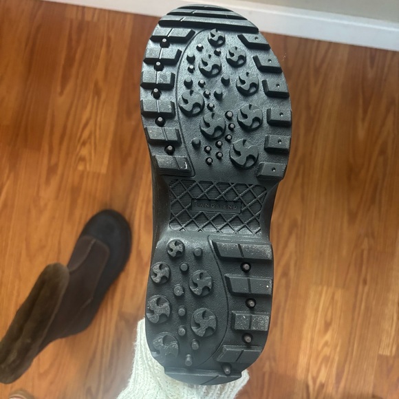 New In Box Lands' End Women's Brown Suede Faux Fur Winter Boots Sz 7.5 Primaloft - Picture 7 of 13